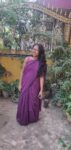 Purple Mulmul Saree photo review